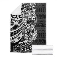 White Couple Dolphins Maori Polynesian Style Blanket LT9 - Polynesian Pride