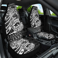 White Couple Dolphins Maori Polynesian Style Car Seat Cover LT9 One Size White - Polynesian Pride