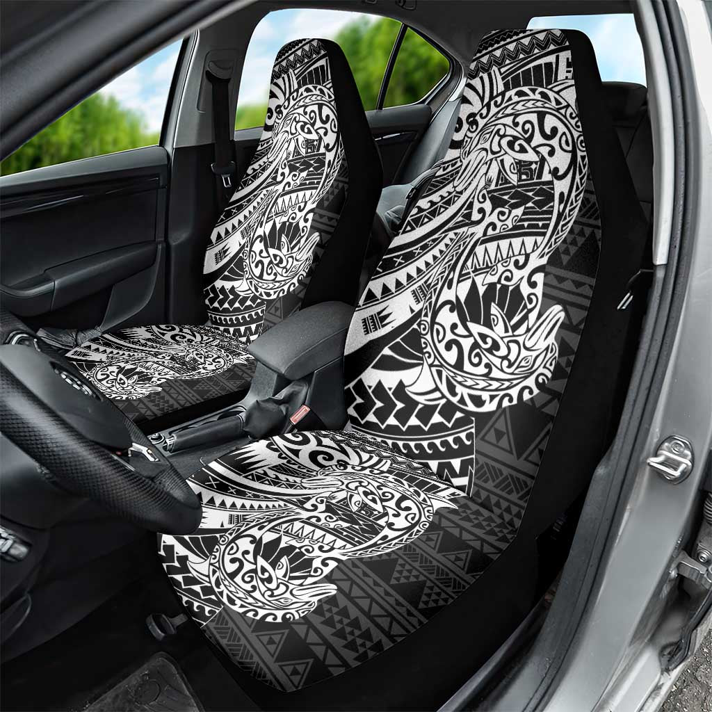 White Couple Dolphins Maori Polynesian Style Car Seat Cover LT9 - Polynesian Pride