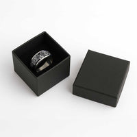 White Couple Dolphins Maori Polynesian Style Classic Ring LT9 - Polynesian Pride