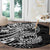 White Couple Dolphins Maori Polynesian Style Round Carpet