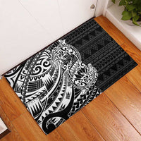 White Couple Dolphins Maori Polynesian Style Rubber Doormat LT9 - Polynesian Pride