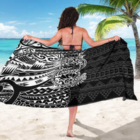 White Couple Dolphins Maori Polynesian Style Sarong LT9 - Polynesian Pride