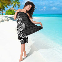 White Couple Dolphins Maori Polynesian Style Sarong LT9 - Polynesian Pride