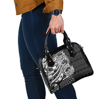 White Couple Dolphins Maori Polynesian Style Shoulder Handbag LT9 - Polynesian Pride