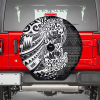 White Couple Dolphins Maori Polynesian Style Spare Tire Cover LT9 - Polynesian Pride