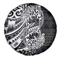 White Couple Dolphins Maori Polynesian Style Spare Tire Cover LT9 - Polynesian Pride