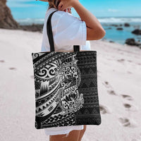 White Couple Dolphins Maori Polynesian Style Tote Bag LT9 - Polynesian Pride