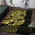 Yellow Couple Dolphins Maori Polynesian Style Area Rug