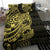 Yellow Couple Dolphins Maori Polynesian Style Bedding Set