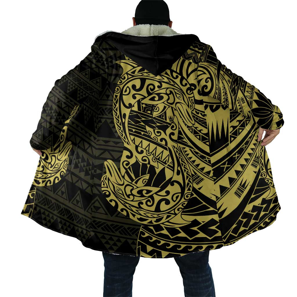 Yellow Couple Dolphins Maori Polynesian Style Cloak LT9 - Polynesian Pride