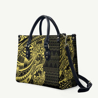 Yellow Couple Dolphins Maori Polynesian Style Leather Bag LT9 Yellow - Polynesian Pride