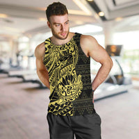 Yellow Couple Dolphins Maori Polynesian Style Men Tank Top LT9 Yellow - Polynesian Pride