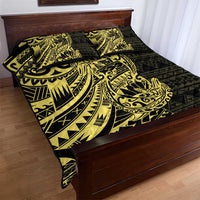 Yellow Couple Dolphins Maori Polynesian Style Quilt Bed Set LT9 - Polynesian Pride