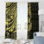 Yellow Couple Dolphins Maori Polynesian Style Window Curtain