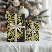 Yellow Couple Dolphins Maori Polynesian Style Wrapping Paper LT9 - Polynesian Pride