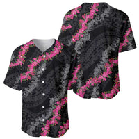 Guam Bougainvillea Lei Baseball Jersey Chamorro Tribal Pattern LT9 - Polynesian Pride