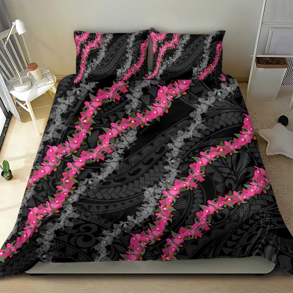 Guam Bougainvillea Lei Bedding Set Chamorro Tribal Pattern LT9 - Polynesian Pride