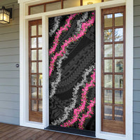 Guam Bougainvillea Lei Door Cover Chamorro Tribal Pattern LT9 - Polynesian Pride