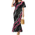 Guam Bougainvillea Lei Family Matching Mermaid Dress and Hawaiian Shirt Chamorro Tribal Pattern