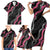 Guam Bougainvillea Lei Family Matching Short Sleeve Bodycon Dress and Hawaiian Shirt Chamorro Tribal Pattern