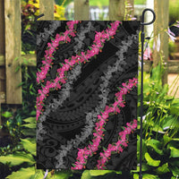 Guam Bougainvillea Lei Garden Flag Chamorro Tribal Pattern LT9 Garden Flag Black - Polynesian Pride