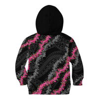 Guam Bougainvillea Lei Kid Hoodie Chamorro Tribal Pattern LT9 - Polynesian Pride