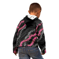 Guam Bougainvillea Lei Kid Hoodie Chamorro Tribal Pattern LT9 - Polynesian Pride