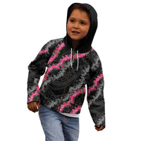 Guam Bougainvillea Lei Kid Hoodie Chamorro Tribal Pattern LT9 - Polynesian Pride
