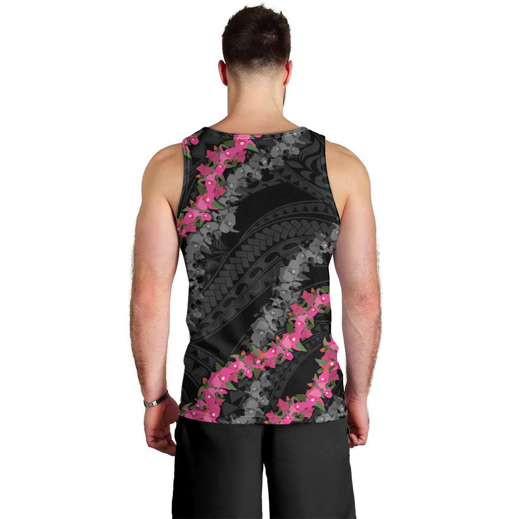 Guam Bougainvillea Lei Men Tank Top Chamorro Tribal Pattern LT9 - Polynesian Pride