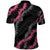 Guam Bougainvillea Lei Polo Shirt Chamorro Tribal Pattern