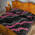 Guam Bougainvillea Lei Quilt Bed Set Chamorro Tribal Pattern