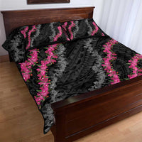 Guam Bougainvillea Lei Quilt Bed Set Chamorro Tribal Pattern LT9 - Polynesian Pride