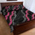 Guam Bougainvillea Lei Quilt Bed Set Chamorro Tribal Pattern