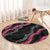 Guam Bougainvillea Lei Round Carpet Chamorro Tribal Pattern