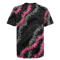 Guam Bougainvillea Lei Rugby Jersey Chamorro Tribal Pattern LT9 - Polynesian Pride