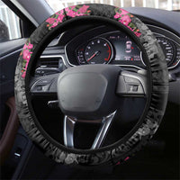 Guam Bougainvillea Lei Steering Wheel Cover Chamorro Tribal Pattern LT9 - Polynesian Pride