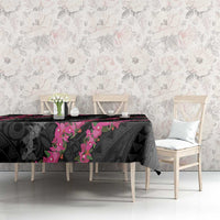 Guam Bougainvillea Lei Tablecloth Chamorro Tribal Pattern LT9 - Polynesian Pride