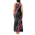 Guam Bougainvillea Lei Tank Maxi Dress Chamorro Tribal Pattern