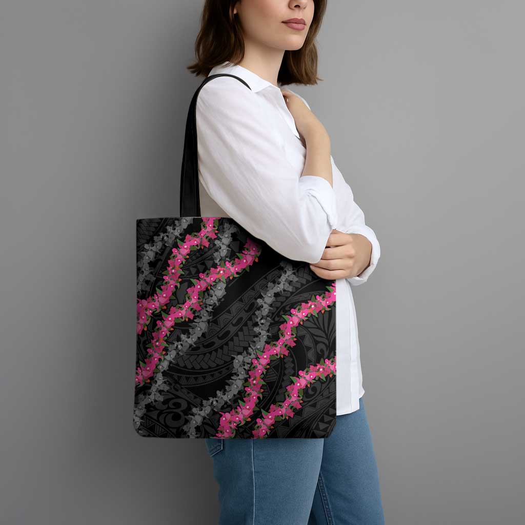 Guam Bougainvillea Lei Tote Bag Chamorro Tribal Pattern LT9 - Polynesian Pride