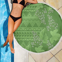 Hawaii Molokai Island Kukui Nut Flowers Beach Blanket Tribal Kakau Pattern LT9 - Polynesian Pride