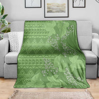 Hawaii Molokai Island Kukui Nut Flowers Blanket Tribal Kakau Pattern LT9 - Polynesian Pride