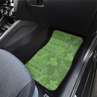 Hawaii Molokai Island Kukui Nut Flowers Car Mats Tribal Kakau Pattern LT9 - Polynesian Pride