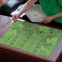 Hawaii Molokai Island Kukui Nut Flowers Puzzle Tribal Kakau Pattern LT9 - Polynesian Pride
