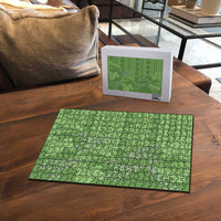 Hawaii Molokai Island Kukui Nut Flowers Puzzle Tribal Kakau Pattern LT9 - Polynesian Pride