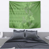 Hawaii Molokai Island Kukui Nut Flowers Tapestry Tribal Kakau Pattern LT9 - Polynesian Pride