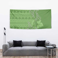 Hawaii Molokai Island Kukui Nut Flowers Tapestry Tribal Kakau Pattern LT9 - Polynesian Pride