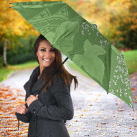 Hawaii Molokai Island Kukui Nut Flowers Umbrella Tribal Kakau Pattern LT9 - Polynesian Pride