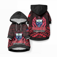 Samoa Independence Day Pet Hoodie Ulafa Polynesian Unique Red No2 LT9 Pullover Red - Polynesian Pride