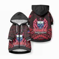 Samoa Independence Day Pet Hoodie Ulafa Polynesian Unique Red No2 LT9 Zip-up Red - Polynesian Pride